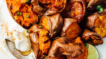 Sweet & Spicy Roasted Sweet Potatoes with Lignum's Scotch Bonnet Pepper Honey