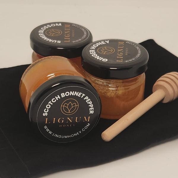 Lignum Honey Taster Trio – 3 x 25g Jars
