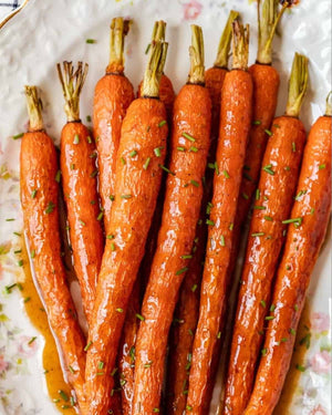 Ginger Honey Roasted Carrots