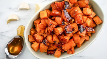 Ginger Honey Roasted Sweet Potatoes