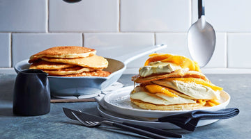 Mango Honey Coconut Pancakes