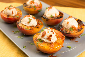 Honey-Glazed Peaches with Island Spice